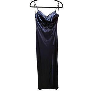 NEW! Windsor Navy Blue Studded Detail Long Formal Dress
